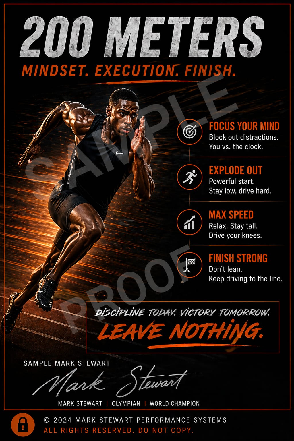 200m sample mindset card