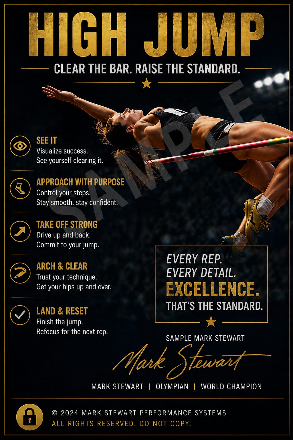 High Jump sample mindset card